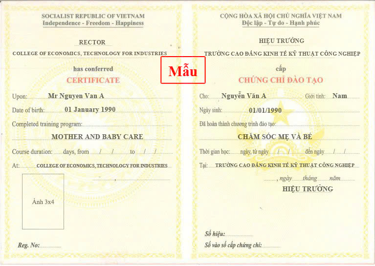 Mâu chứng chỉ